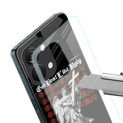 god don't like ugly back phone cover | glass case for oneplus nord 3