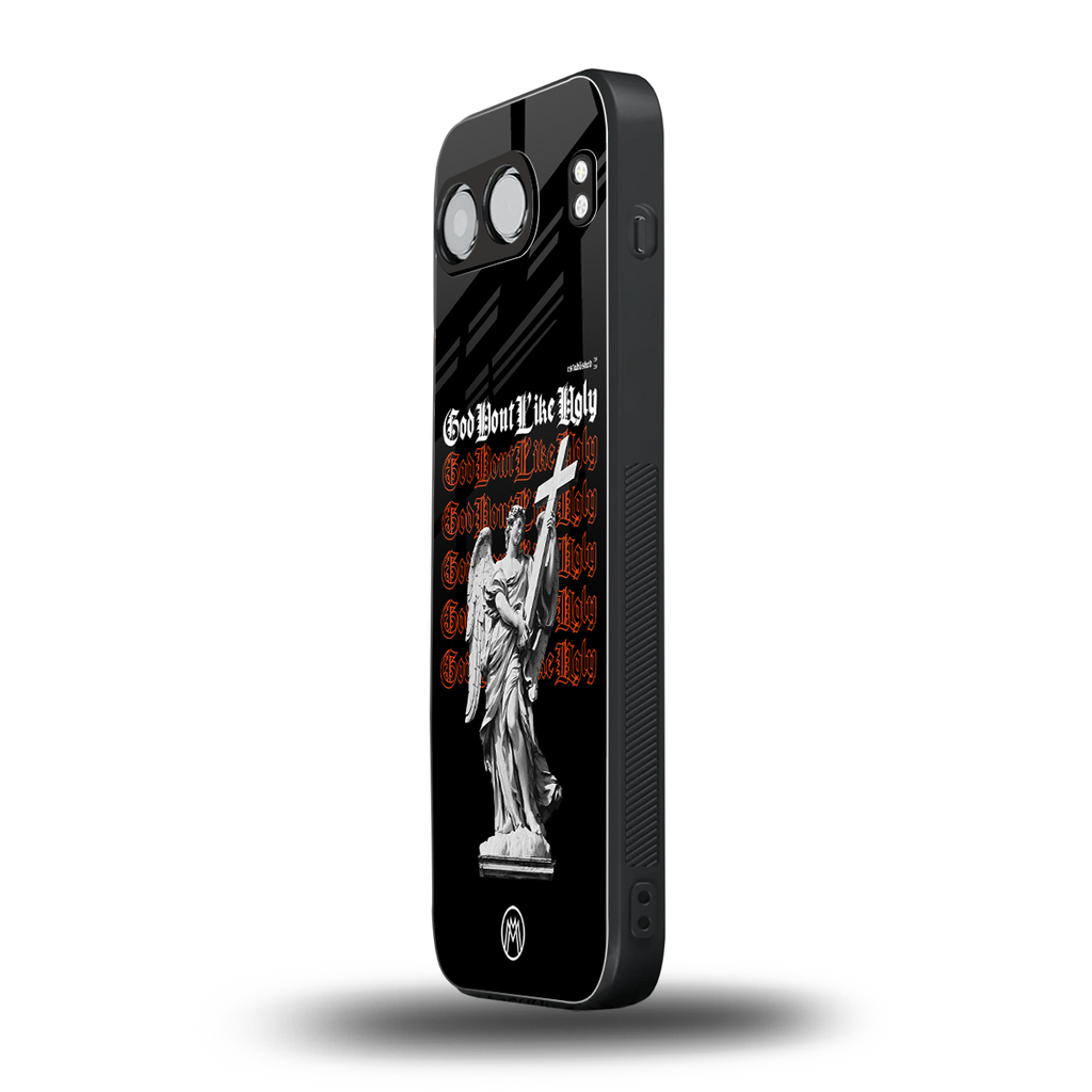 god don't like ugly back phone cover | glass case for oneplus nord 4