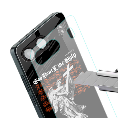 god don't like ugly back phone cover | glass case for oneplus nord 4