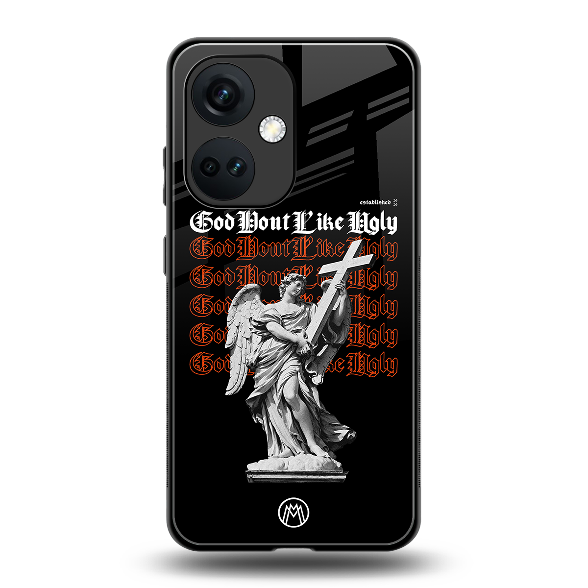 god don't like ugly back phone cover | glass case for oneplus nord ce 3