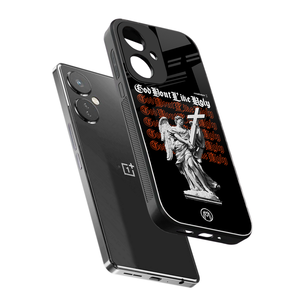 god don't like ugly back phone cover | glass case for oneplus nord ce 3