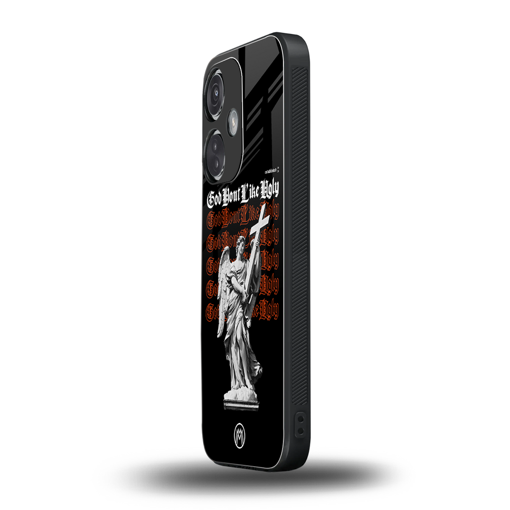 god don't like ugly back phone cover | glass case for oneplus nord ce 3