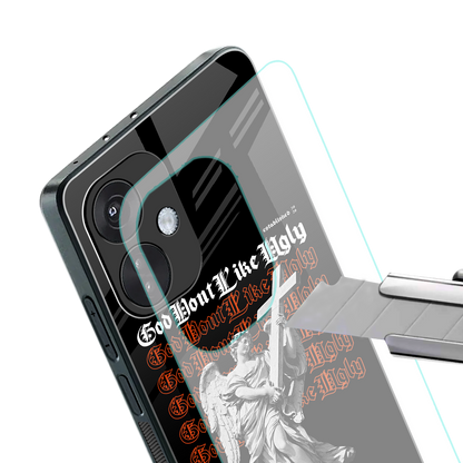 god don't like ugly back phone cover | glass case for oneplus nord ce 3