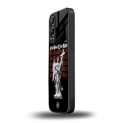 god don't like ugly back phone cover | glass case for oneplus nord ce 4 lite