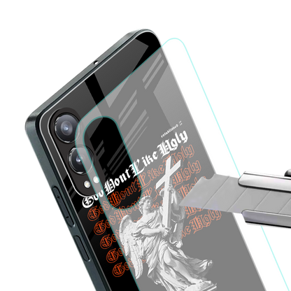 god don't like ugly back phone cover | glass case for oneplus nord ce 4 lite