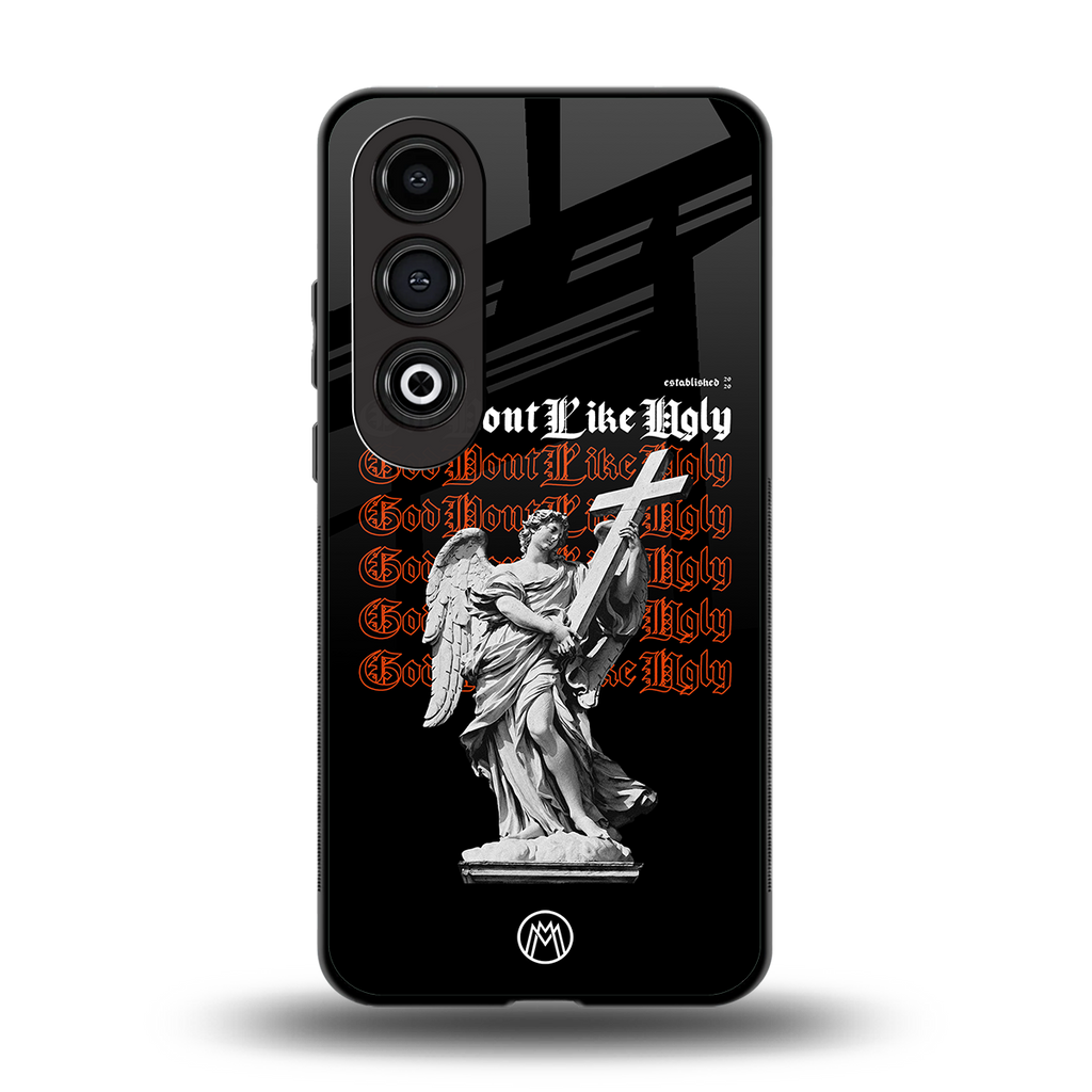god don't like ugly back phone cover | glass case for oneplus nord ce 4