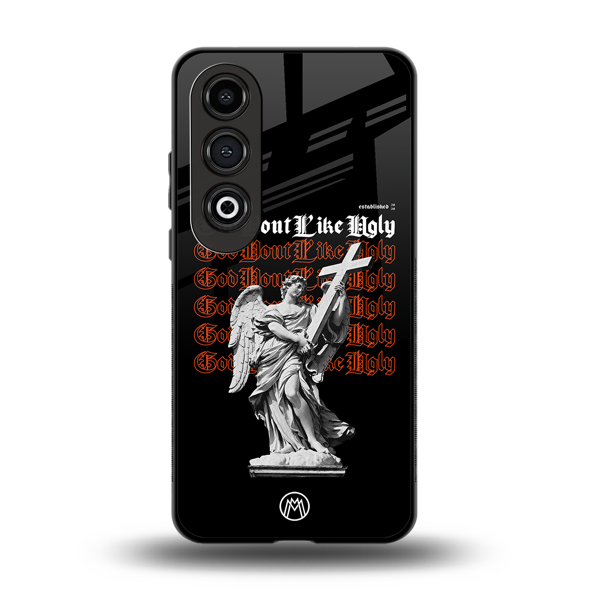 god don't like ugly back phone cover | glass case for oneplus nord ce 4