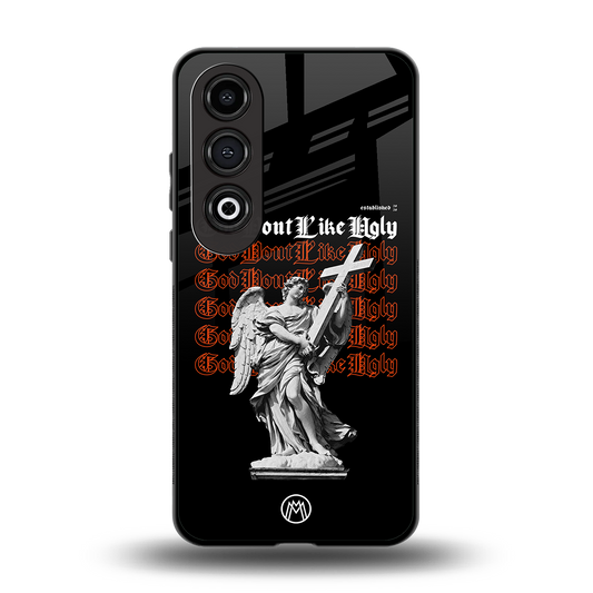 god don't like ugly back phone cover | glass case for oneplus nord ce 4