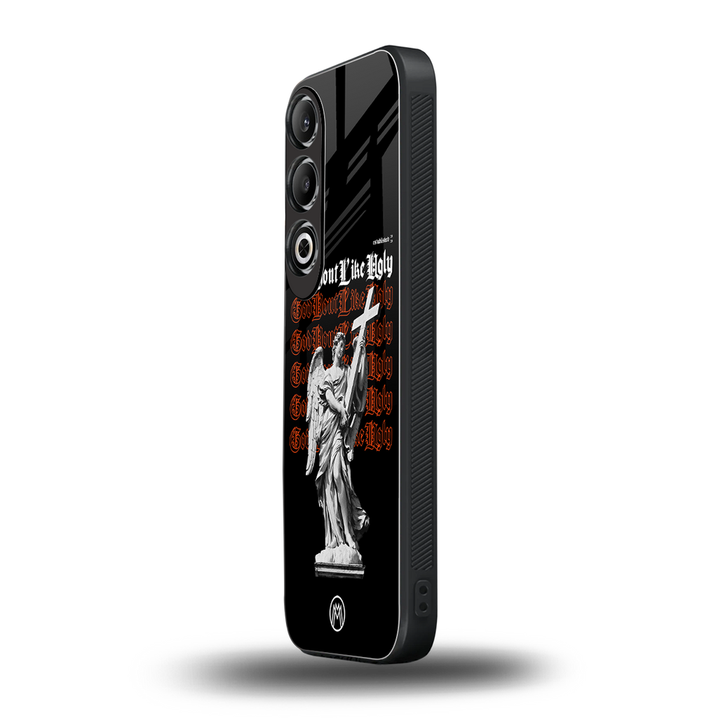 god don't like ugly back phone cover | glass case for oneplus nord ce 4