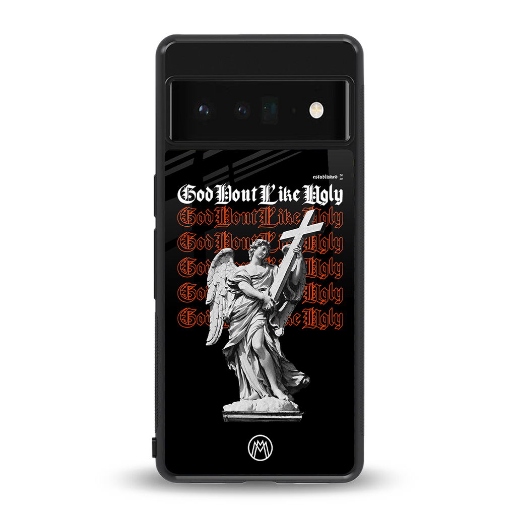 god don't like ugly back phone cover | glass case for google pixel 6 pro