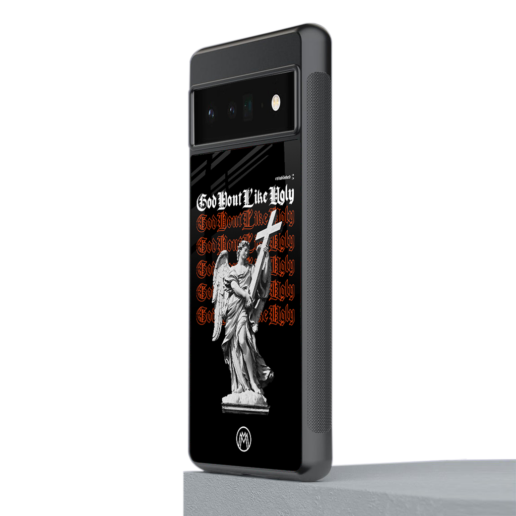 god don't like ugly back phone cover | glass case for google pixel 6 pro