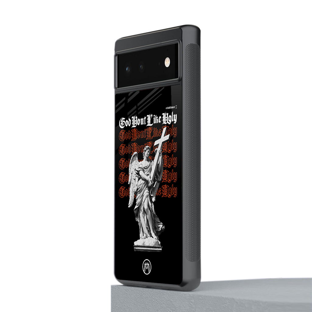 god don't like ugly back phone cover | glass case for google pixel 6