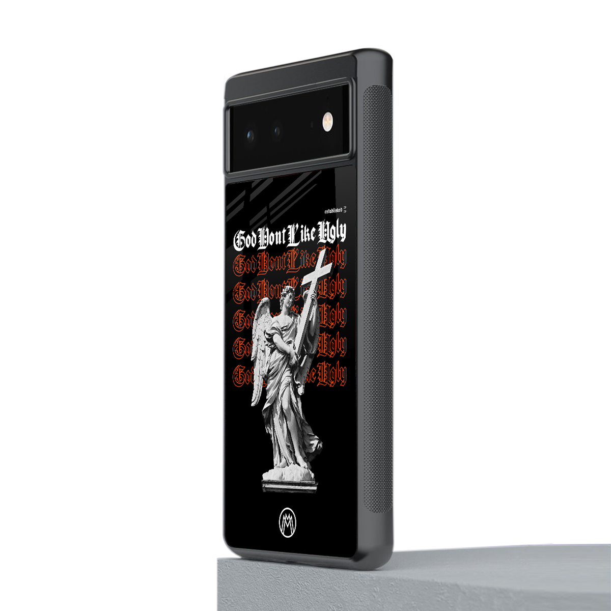 god don't like ugly back phone cover | glass case for Google Pixel 6A