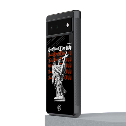 god don't like ugly back phone cover | glass case for Google Pixel 6A