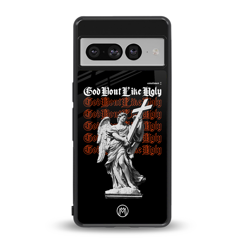 god don't like ugly back phone cover | glass case for google pixel 7 pro