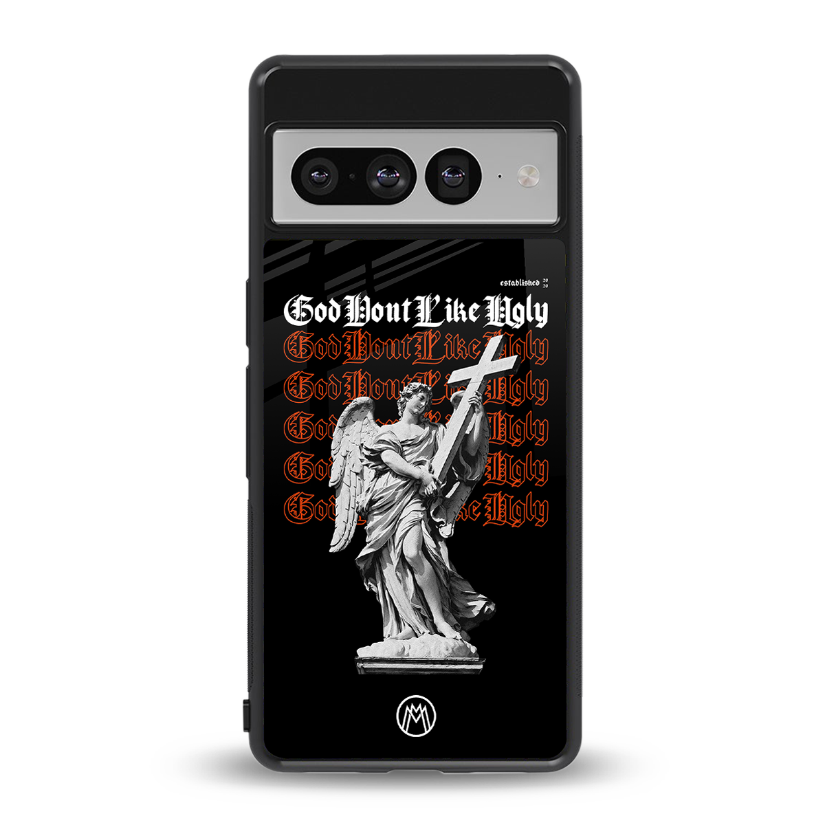 god don't like ugly back phone cover | glass case for google pixel 7 pro