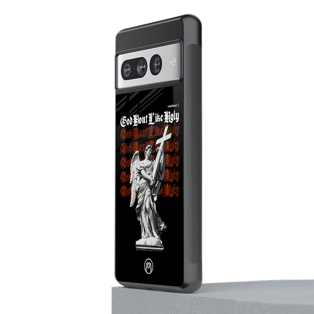 god don't like ugly back phone cover | glass case for google pixel 7 pro
