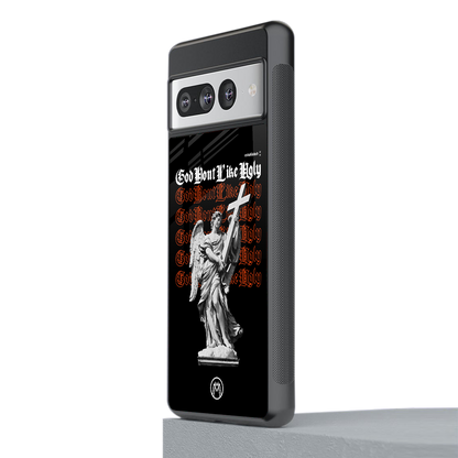 god don't like ugly back phone cover | glass case for google pixel 7 pro