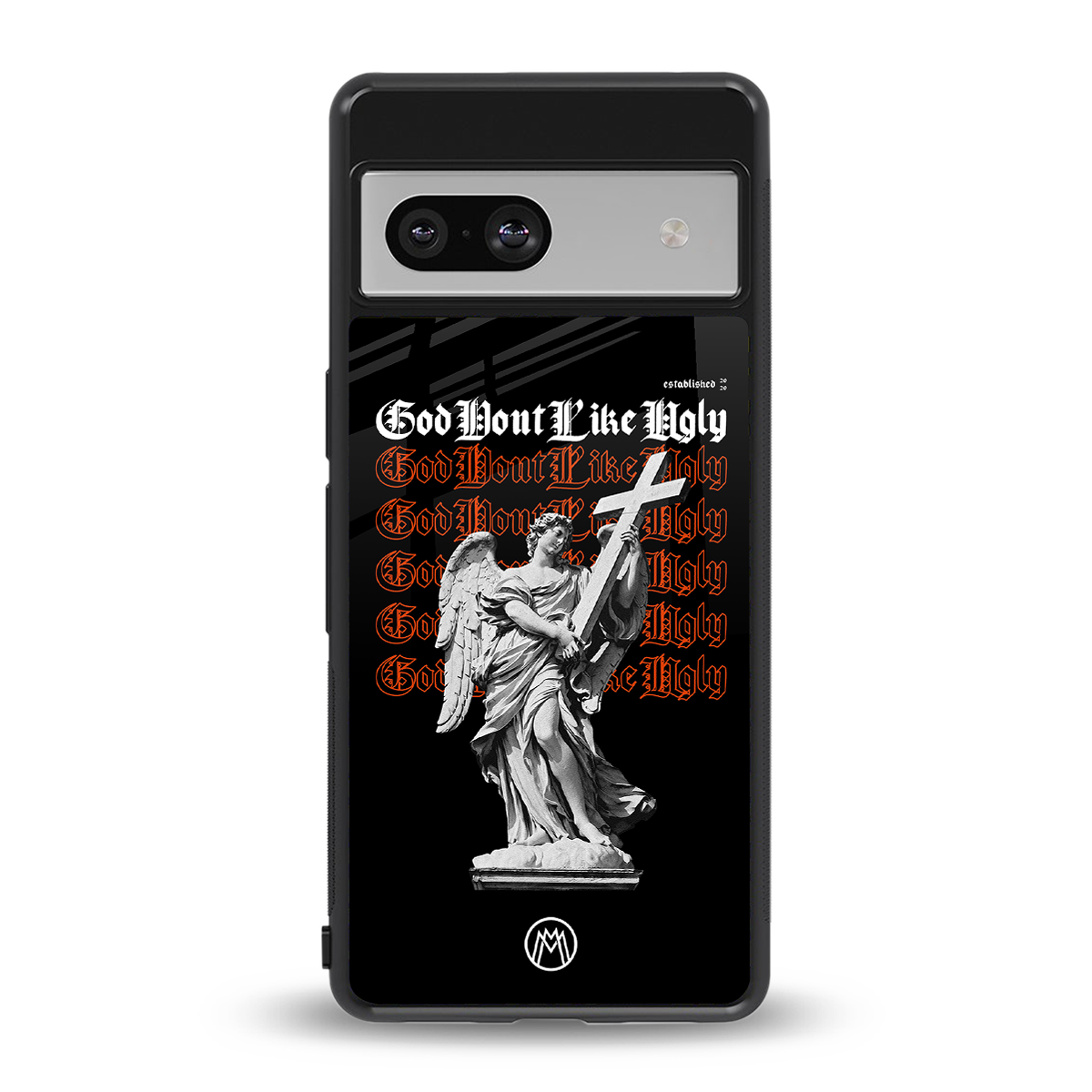 god don't like ugly back phone cover | glass case for Google Pixel 7A