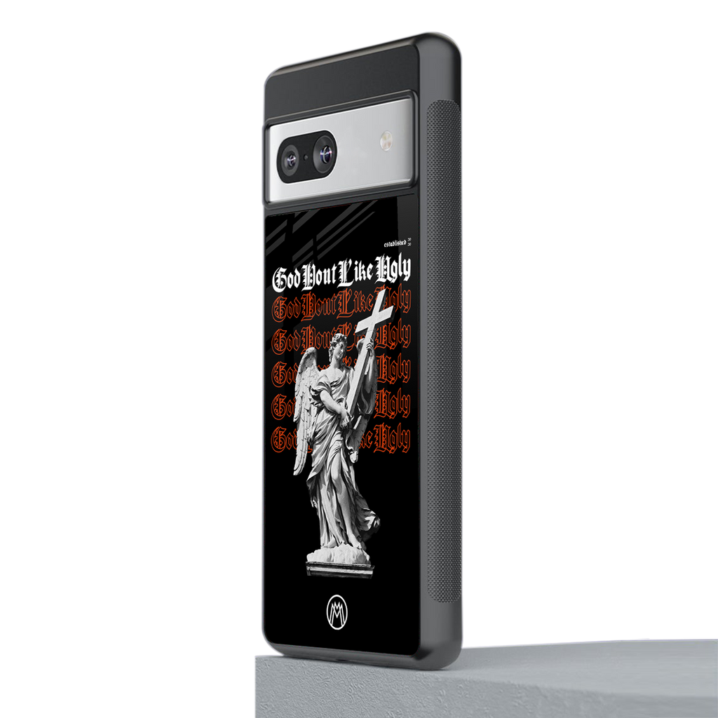 god don't like ugly back phone cover | glass case for Google Pixel 7