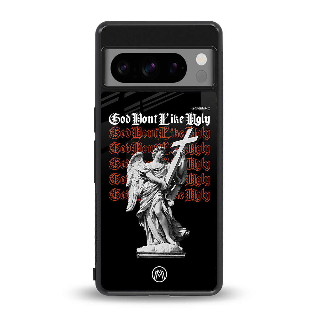 god don't like ugly back phone cover | glass case for google pixel 8 pro