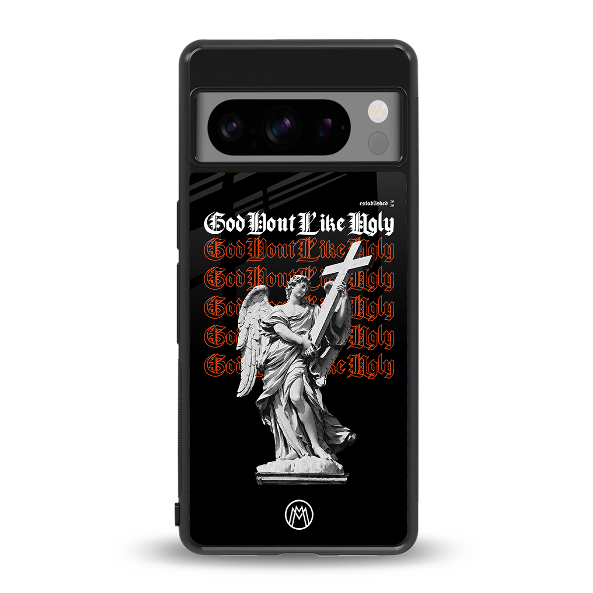 god don't like ugly back phone cover | glass case for google pixel 8 pro
