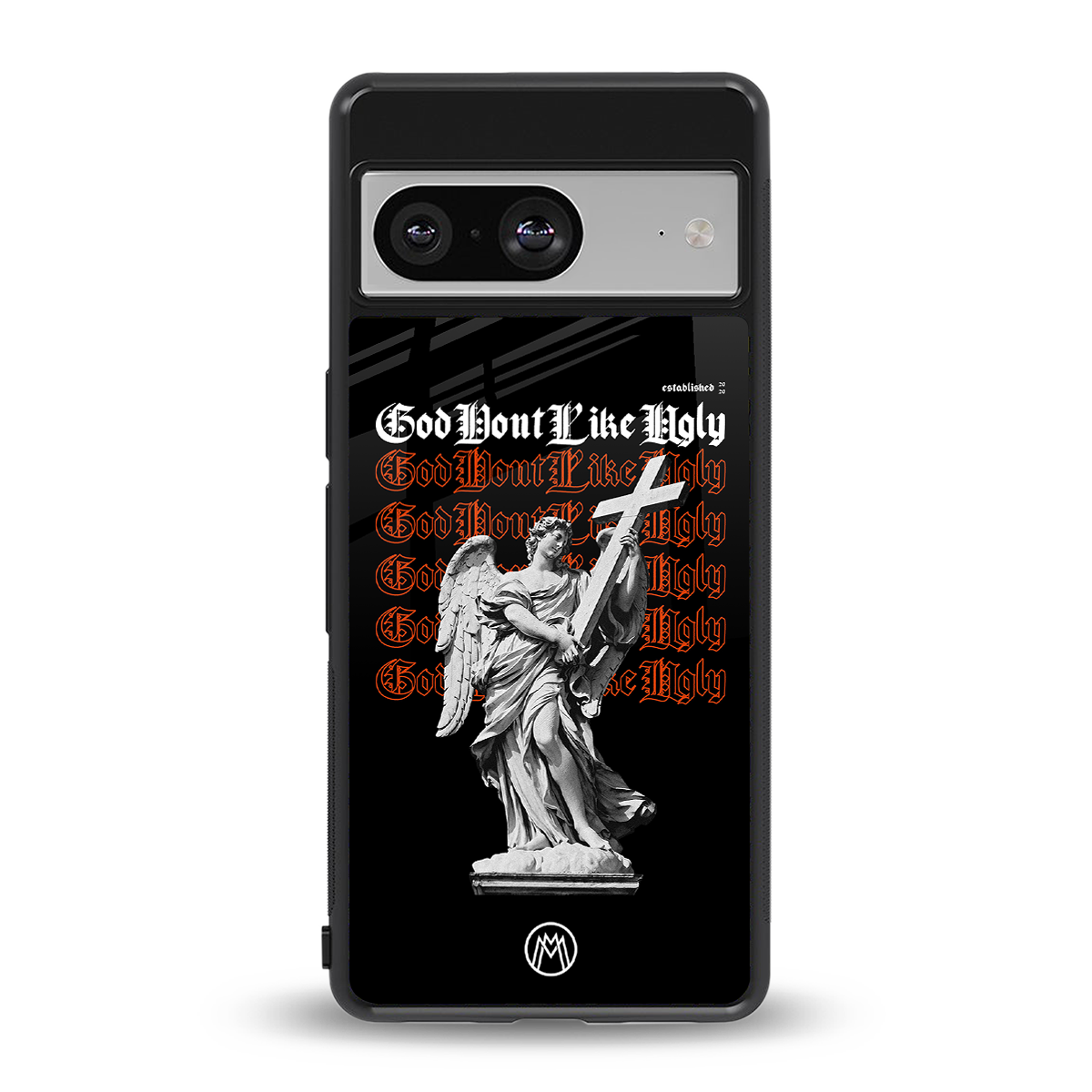 god don't like ugly back phone cover | glass case for Google Pixel 8