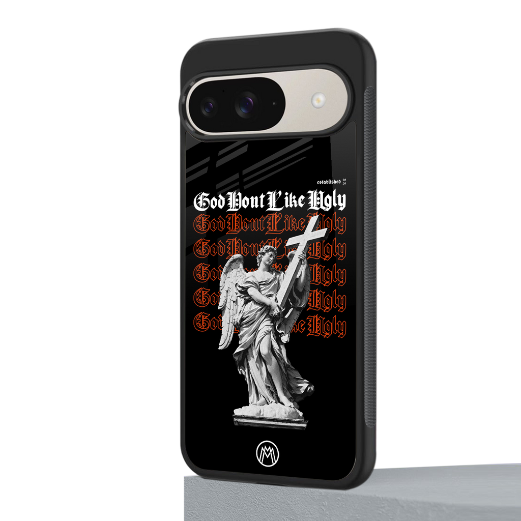 god don't like ugly back phone cover | glass case for google pixel 9
