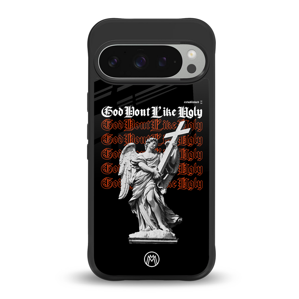 god don't like ugly back phone cover | glass case for google pixel 9 pro