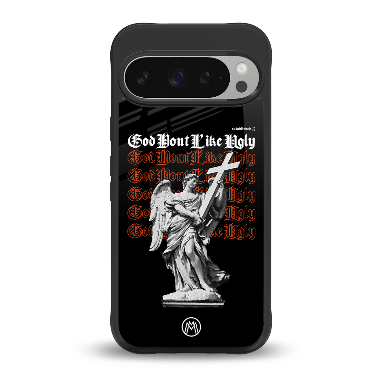 god don't like ugly back phone cover | glass case for google pixel 9 pro xl