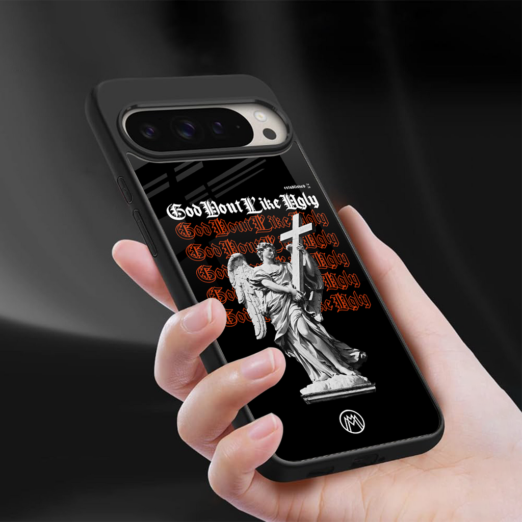 god don't like ugly back phone cover | glass case for google pixel 9 pro