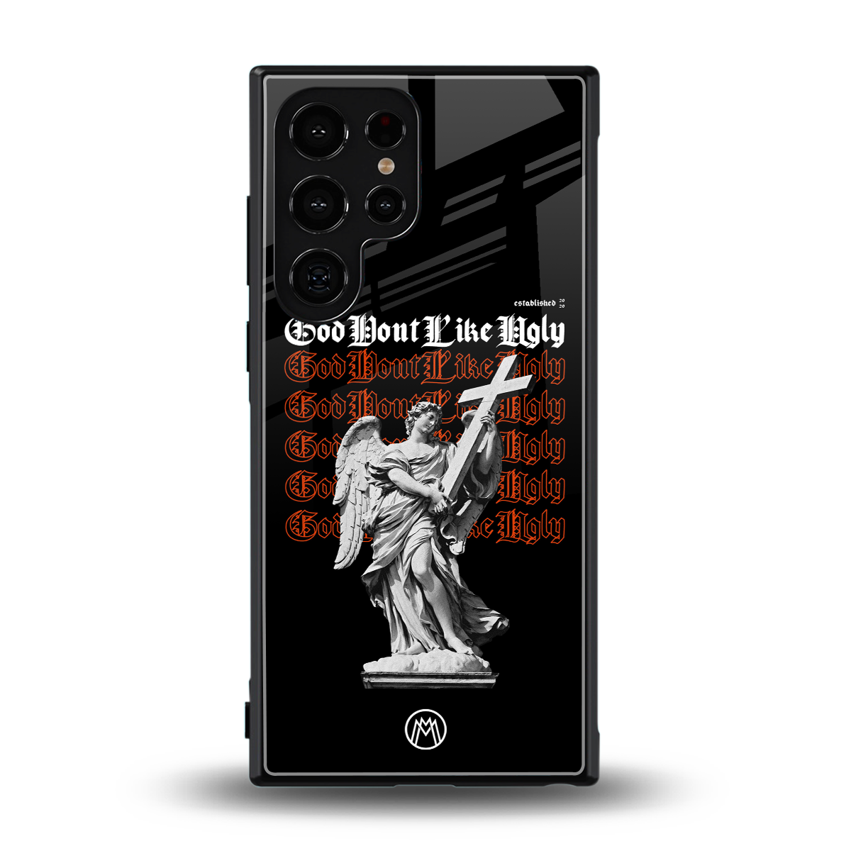 god don't like ugly back phone cover | glass case for samsung galaxy s24 ultra