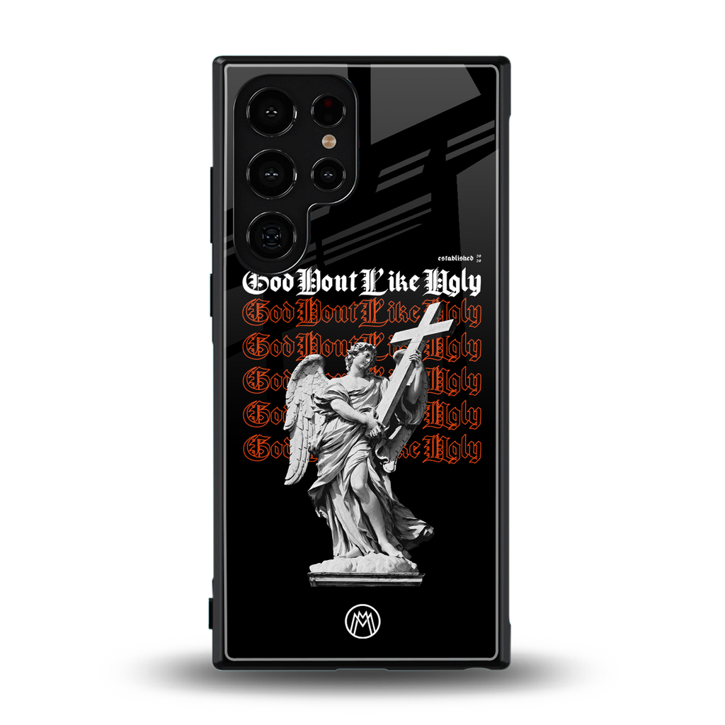 god don't like ugly back phone cover | glass case for samsung galaxy s23 ultra