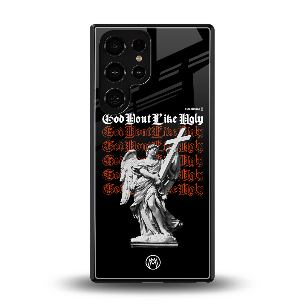 god don't like ugly back phone cover | glass case for samsung galaxy s25 ultra