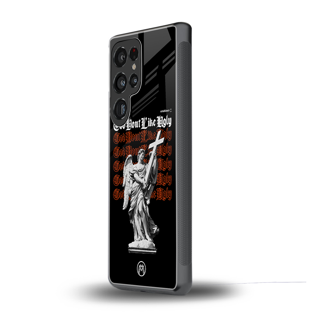 god don't like ugly back phone cover | glass case for samsung galaxy s25 ultra