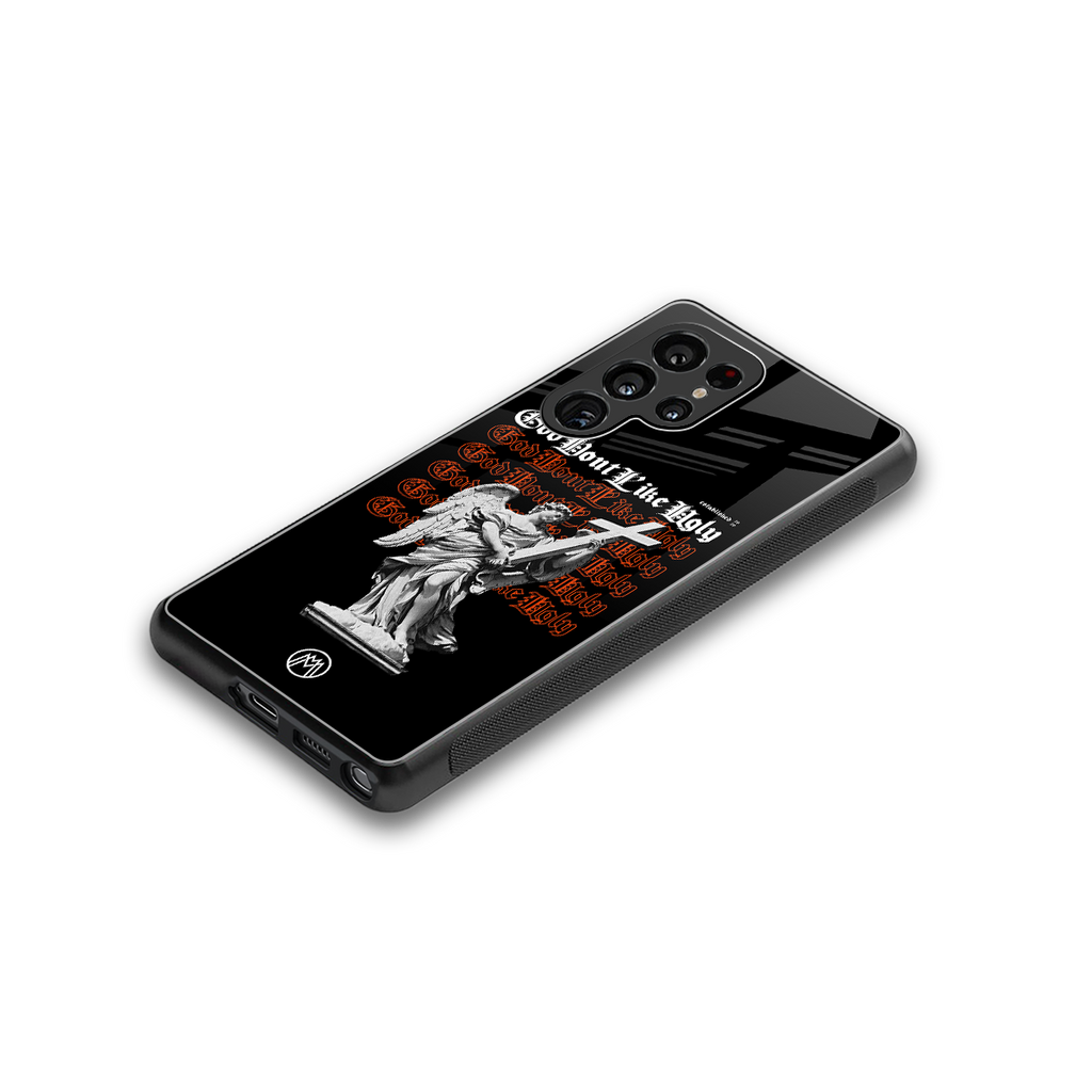 god don't like ugly back phone cover | glass case for samsung galaxy s25 ultra
