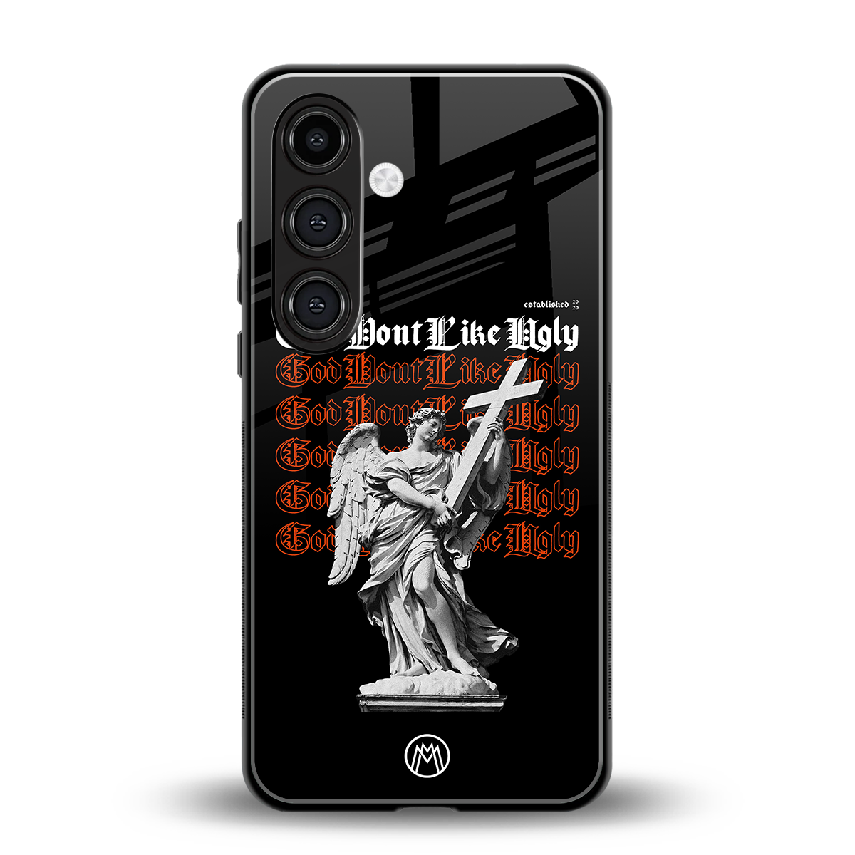 god don't like ugly back phone cover | glass case for samsung galaxy s25