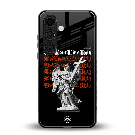 god don't like ugly back phone cover | glass case for samsung galaxy s24 fe