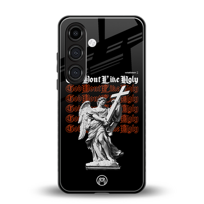god don't like ugly back phone cover | glass case for samsung galaxy s23 plus