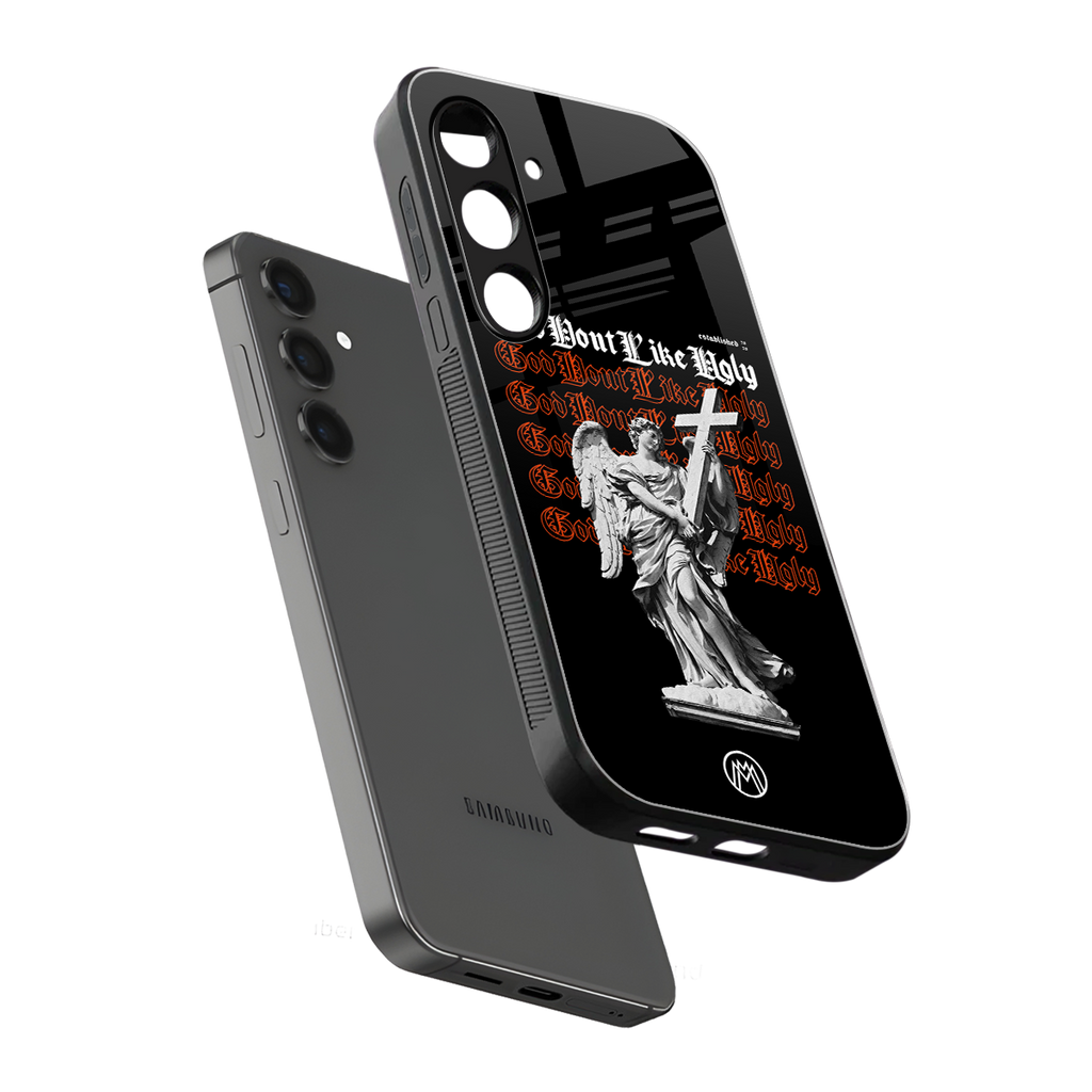 god don't like ugly back phone cover | glass case for samsung galaxy s25