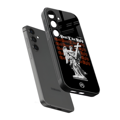 god don't like ugly back phone cover | glass case for samsung galaxy s24 plus