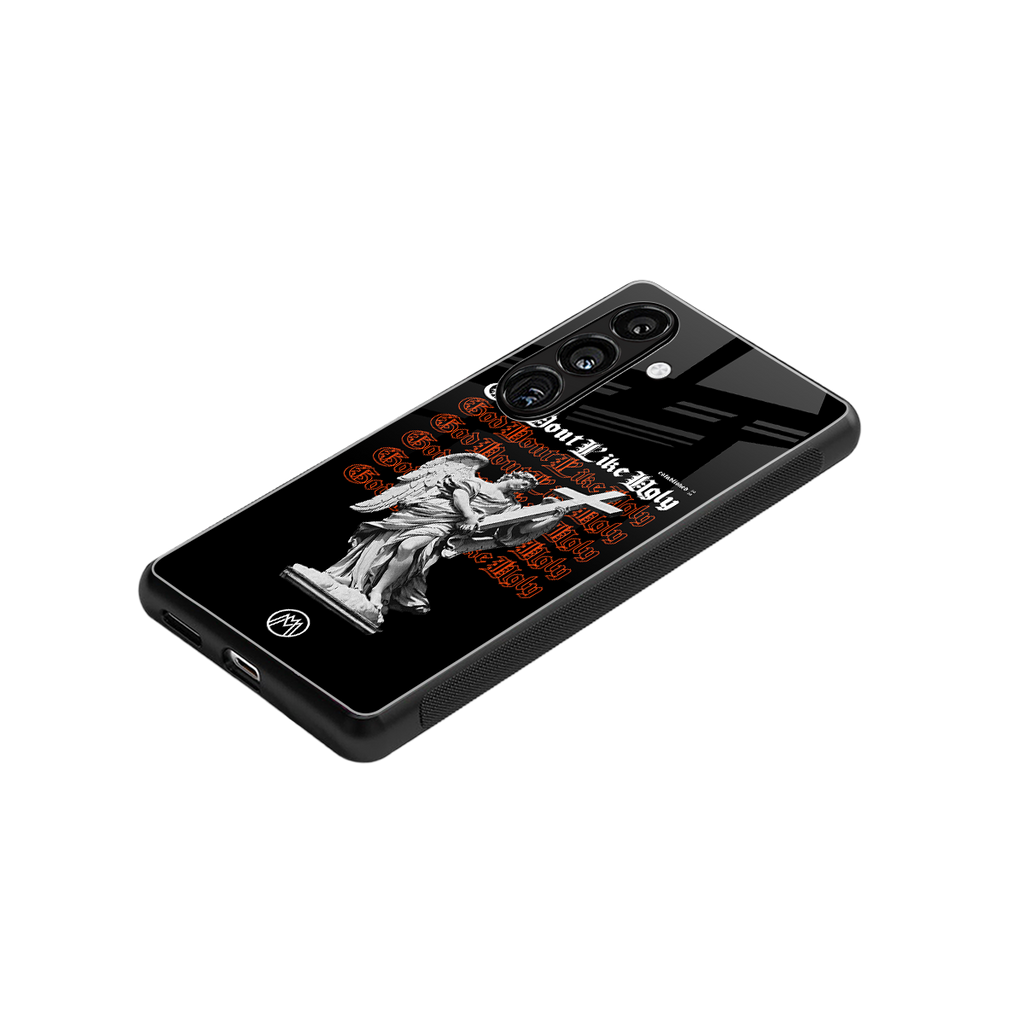 god don't like ugly back phone cover | glass case for samsung galaxy s25 plus
