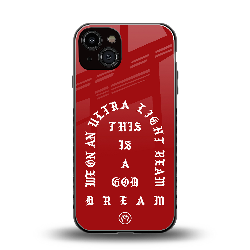god dream back phone cover | glass case for iphone 13