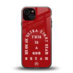 god dream back phone cover | glass case for iphone 13