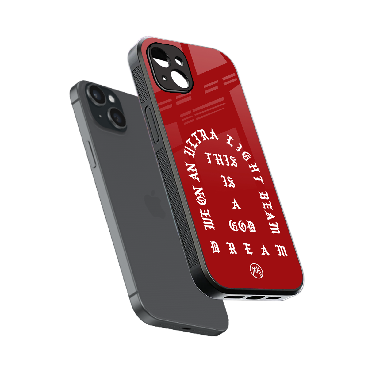 god dream back phone cover | glass case for iphone 15 plus