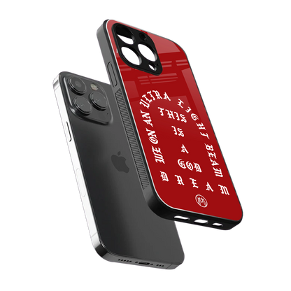 god dream back phone cover | glass case for iphone 14 pro max