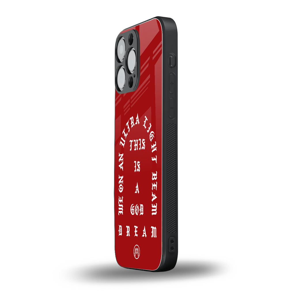 god dream back phone cover | glass case for iphone 15 pro max