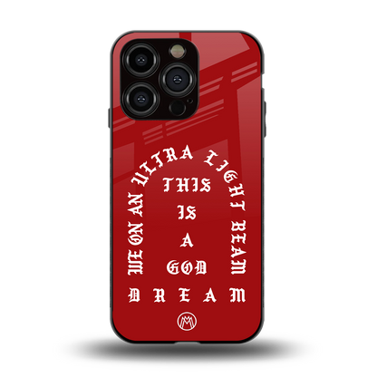 god dream back phone cover | glass case for iphone 14 pro