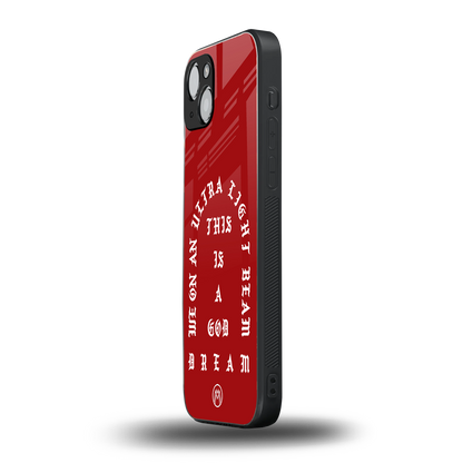 god dream back phone cover | glass case for iphone 15