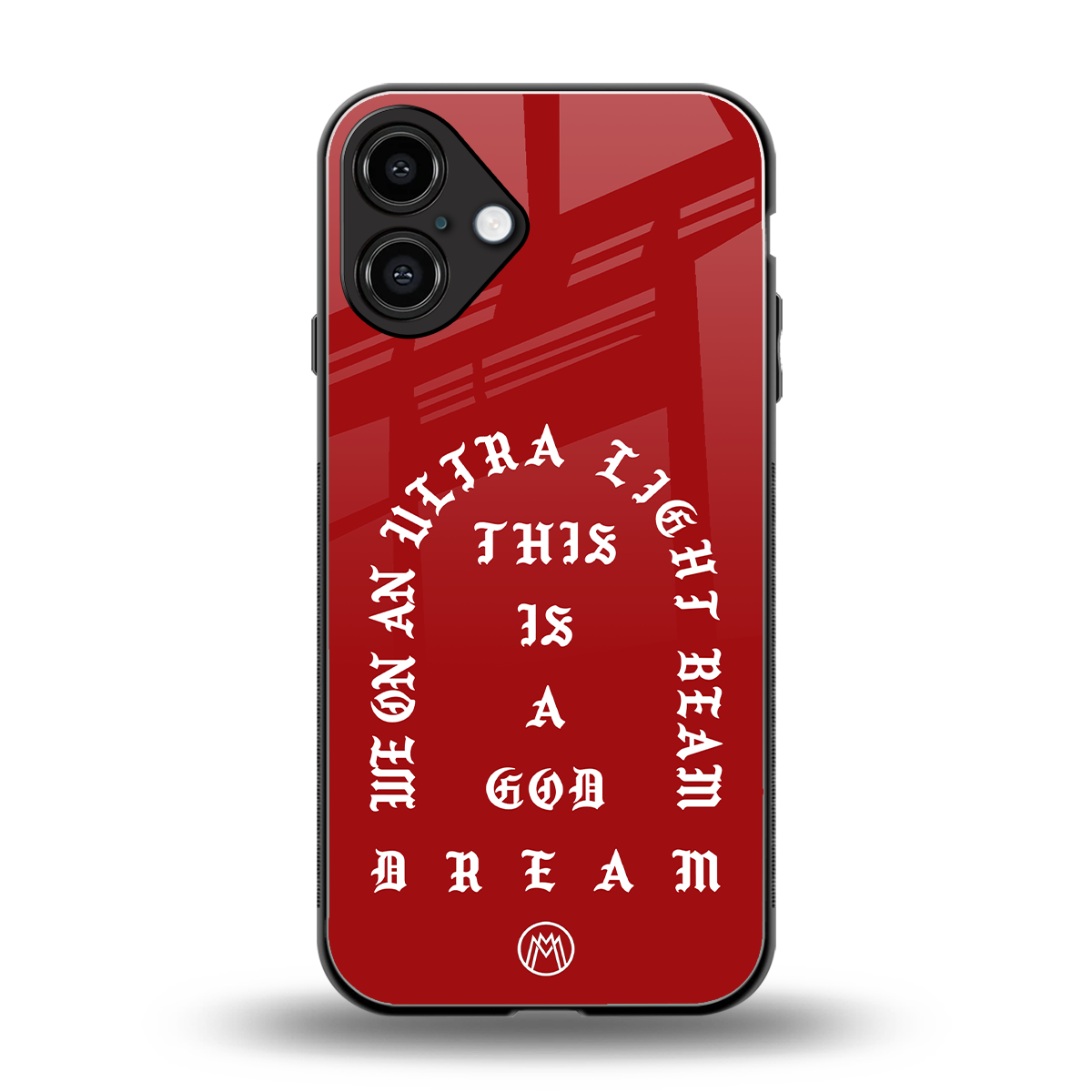 god dream back phone cover | glass case for iphone 16 plus